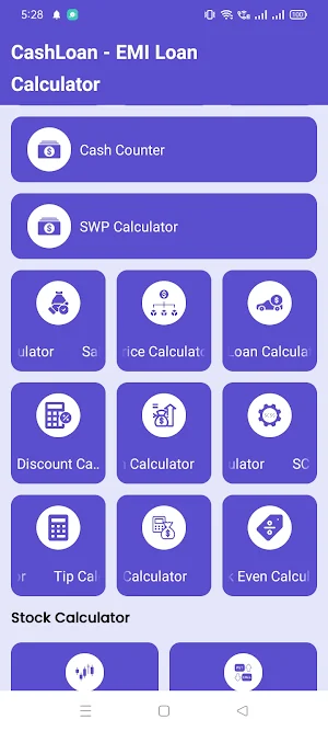 CashLoan - EMI Loan Calculator Screenshot 1