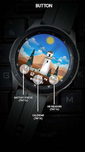 Windmill - Digital Watch Face Screenshot 2