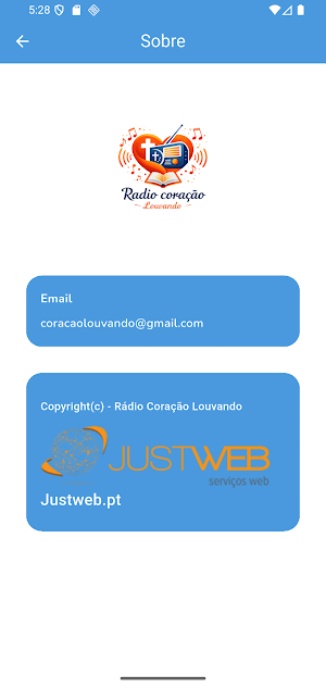 Rádio Coração Louvado Screenshot 2