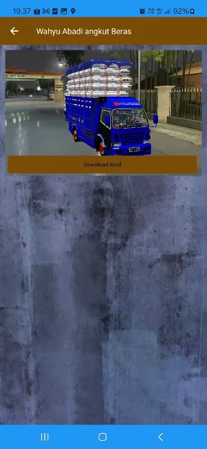 Mod Bussid Truck Beras Gayor Screenshot 2