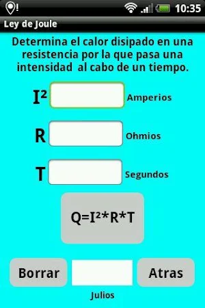 Formulas electricidad Screenshot 2