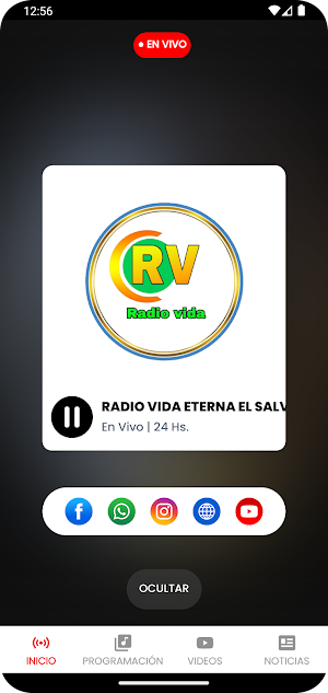 Radio Vida Eterna El Salvador Screenshot 2