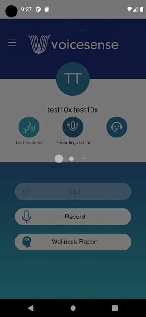 Voicesense Wellness Screenshot 1