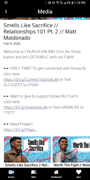 GrowLife Church Ap Screenshot 2