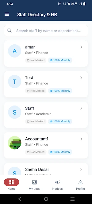 Vision Global Staff App Screenshot 0