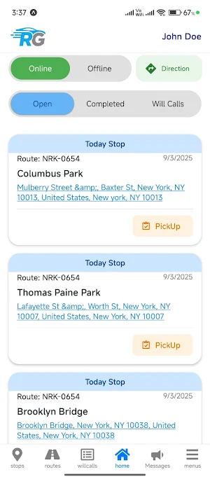 Routegenius Driver Screenshot 2