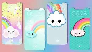 Cute Rainbow Wallpaper Screenshot 0