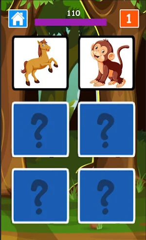 Animal Memory Game for Kids + Birds Fruits & More Screenshot 0