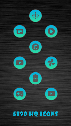 Dusky Blue Infinity Icons Screenshot 1