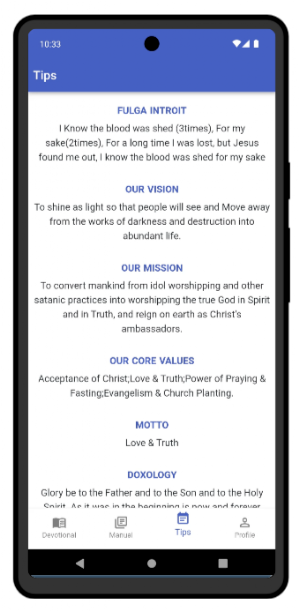 Fulga devotional Screenshot 3
