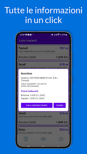 Prezzi benzina, gasolio e gpl Screenshot 2
