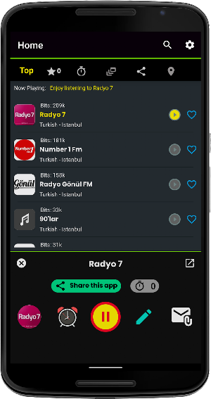 Radyo 7 :Turkish Radios Screenshot 2