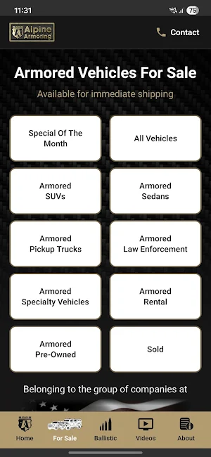 Alpine Armoring Screenshot 1