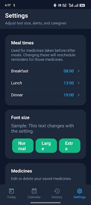 Medtrack medicine reminder Screenshot 3