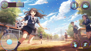 Anime High School Girl Sim 3D Screenshot 2