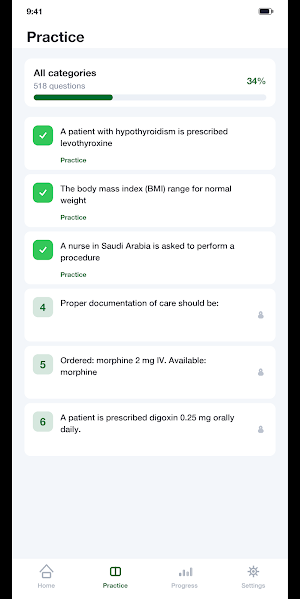 Saudi Nurse SNLE Exam Prep Screenshot 1