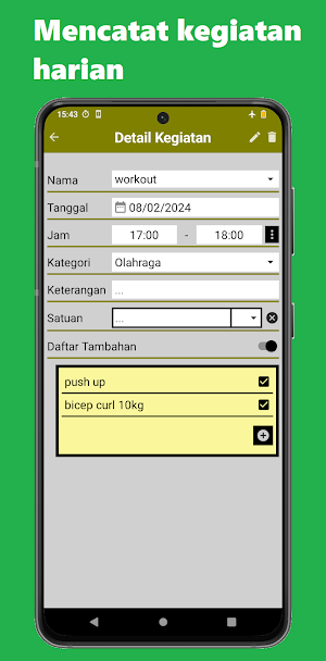 Catatan Kegiatan Harian Ku Screenshot 1
