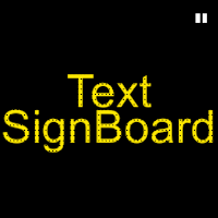 Signboard Text