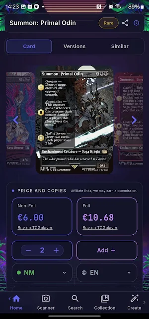 Binderlyst: MTG Card Scanner Screenshot 1