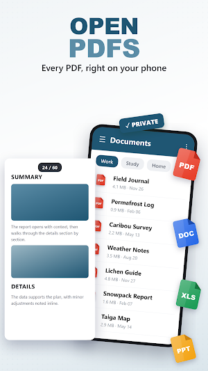 PDF Reader - File Manager Screenshot 0