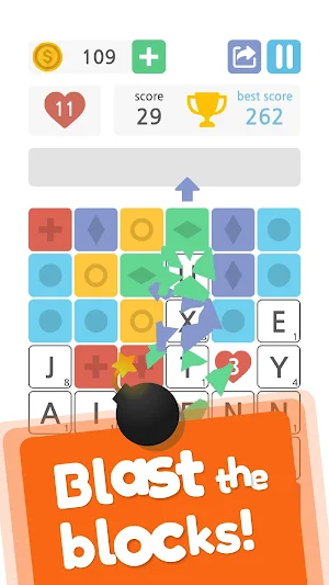 Words & Blocks: Blast and Type! Screenshot 0
