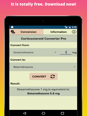 Corticosteroid Conversion: Corticoid & Steroids Screenshot 2