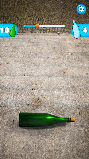 Bottle on Stairs: Rolling Down Screenshot 2
