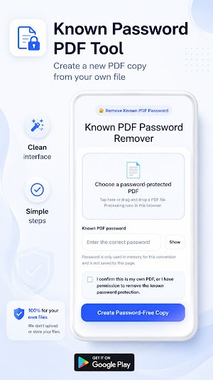 Known PDF Password Remover Screenshot 0
