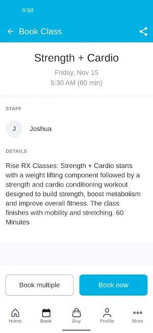 Rise RX Fitness Screenshot 2