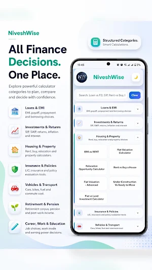 NiveshWise:Finance Calculators Screenshot 1