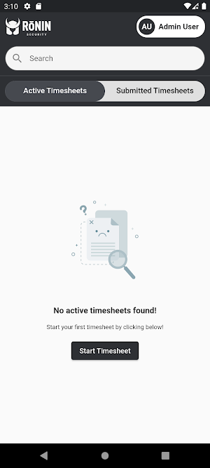 Ronin - Timesheet Tracker Screenshot 1