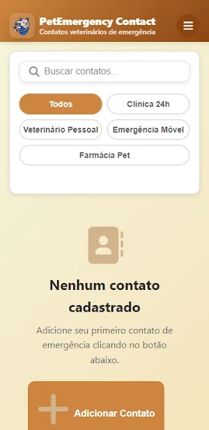 Contatos de Emergência do Pet Screenshot 0