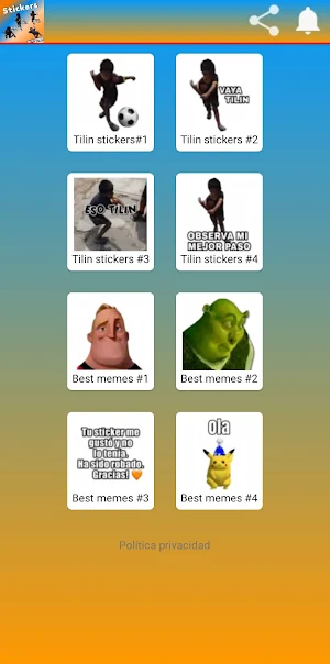 Stickers de tilin Screenshot 1