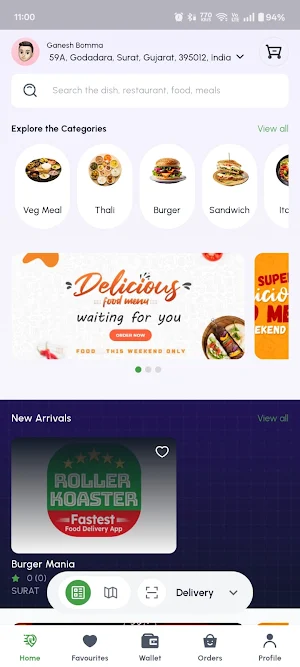 RollerKoaster : Food Delivery Screenshot 0