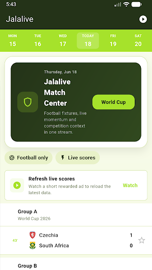 Jalalive - Live Scores Screenshot 0