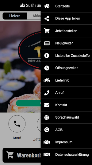 Taki Sushi und Asia Küche Screenshot 2