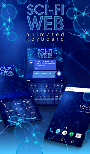 SCI-FI WEB Animated Keyboard + Screenshot 0