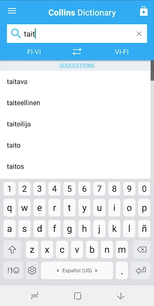 Vietnamese-Finnish Dictionary Screenshot 3