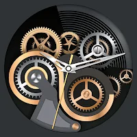 Gold Gears Live Watch Face
