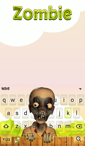 Zombie Animated Keyboard + Live Wallpaper Screenshot 1