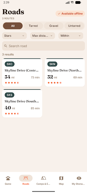 Shenandoah Safari Guide & Map Screenshot 3