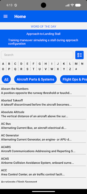 Aviation Terms and Phrases Screenshot 0