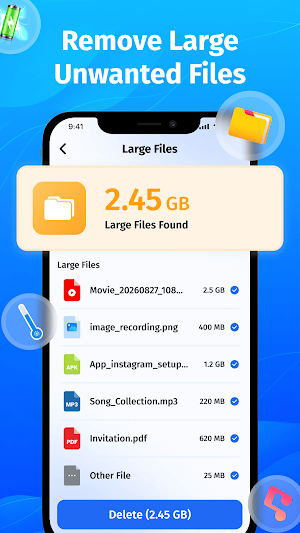 Purly Phone Junk Cleaner Home Screenshot 3