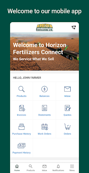 Horizon Fertilizers Connect Screenshot 0