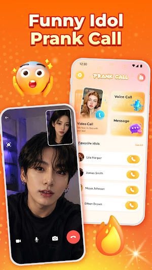 Fake Call: Idol Prank Call Screenshot 0