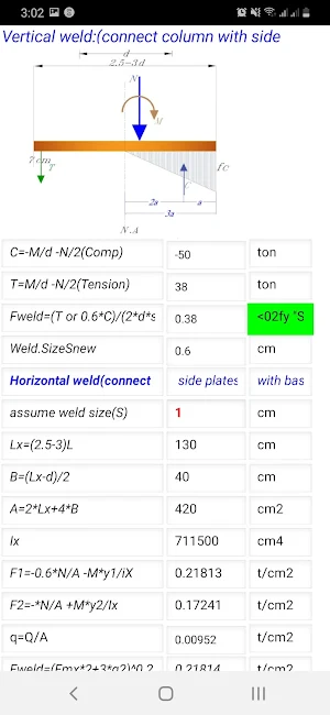 STEEL Column Bases Design Screenshot 1