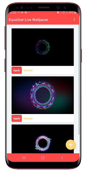 Equalizer Live Wallpaper Screenshot 0
