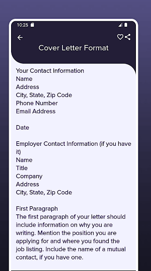 Cover Letters Examples Screenshot 2