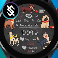 BFF33- Blackboard Art Dogs
