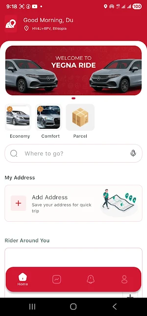 Yegna Ride Screenshot 1